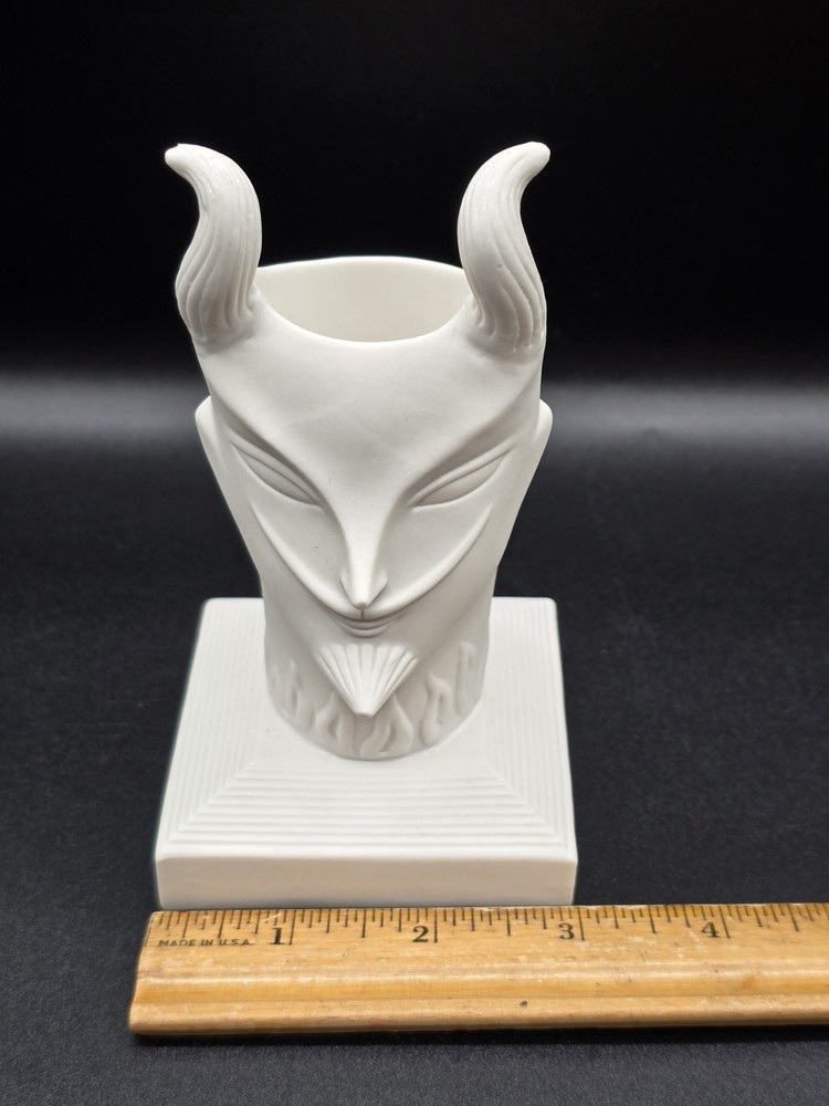 Jonathan Adler Devil Match Strike And Holder White Porcelain Bisque