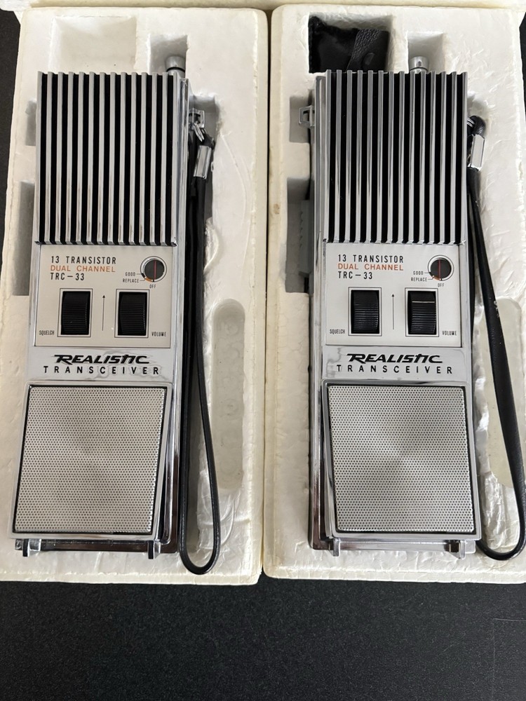 2 Realistic TRC-33 CB Vintage Transceivers