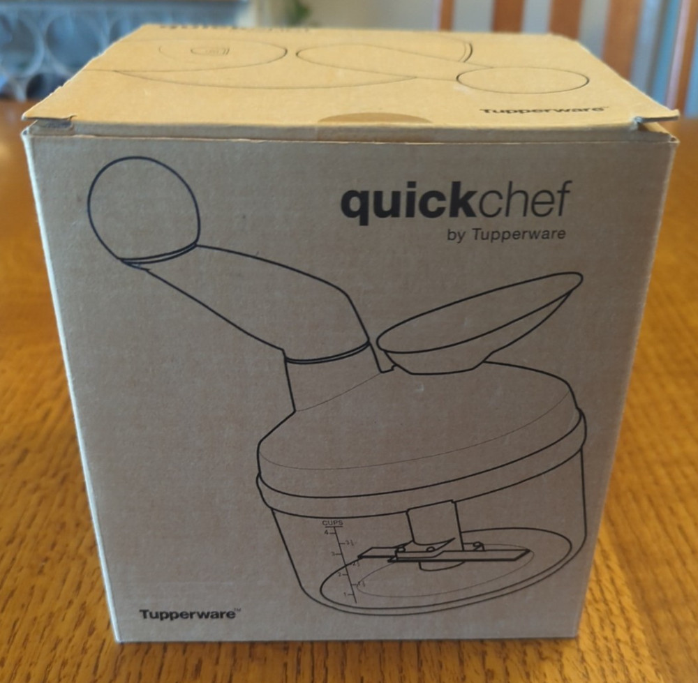 Tupperware │ Quick Chef Food Processor Chopper System │Sapphire Blue │