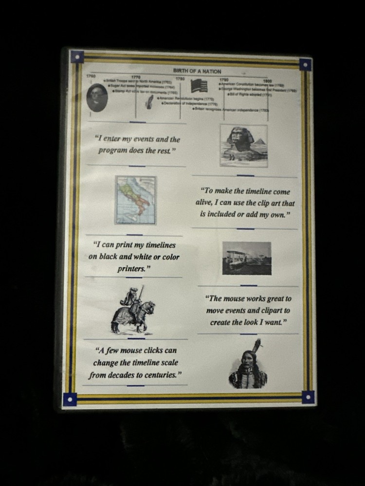 Easy Timeline Creator-Create Timelines On Your Own Windows PC CD ROM B221