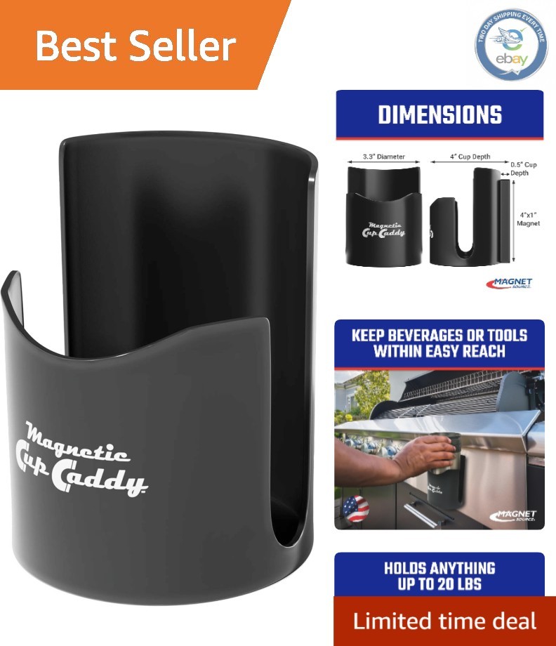 Space-Saving Magnetic Caddy for Drinks & Tools - Perfect for Any Workspace