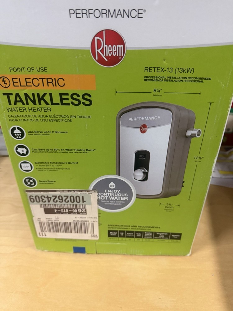 Rheem RETEX-13 13kW Tankless Electric Water Heater