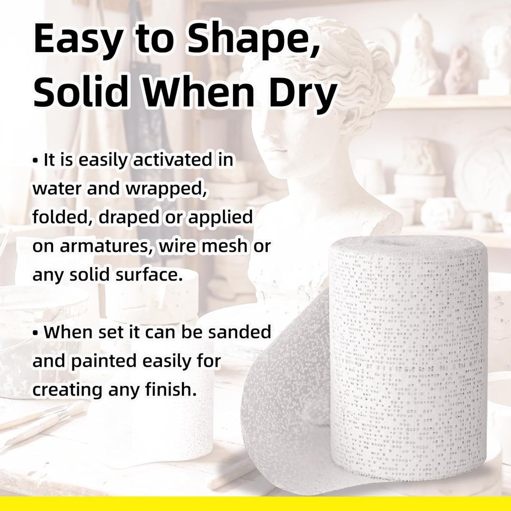 Plaster Cloth Rolls 6 Pack for Body Casting and DIY Projects 2"x106"