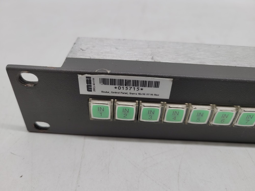 Video Systems -16*16 XY - Sierra Video Control Panel