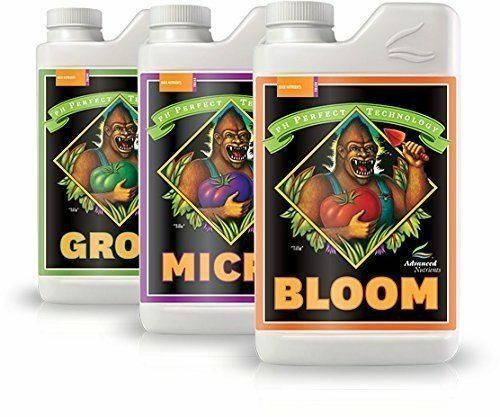 Advanced Nutrients Grow, Micro, Bloom Bundle pH Perfect Base GMB 4 Liters