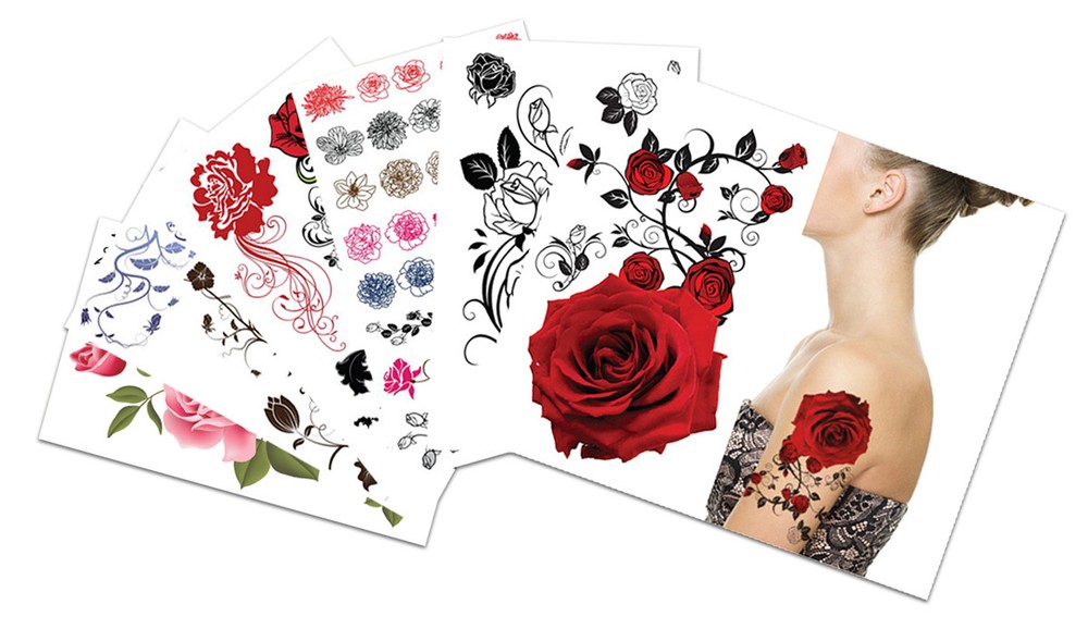Supperb® 6-pack Mix Flower Temporary Tattoos