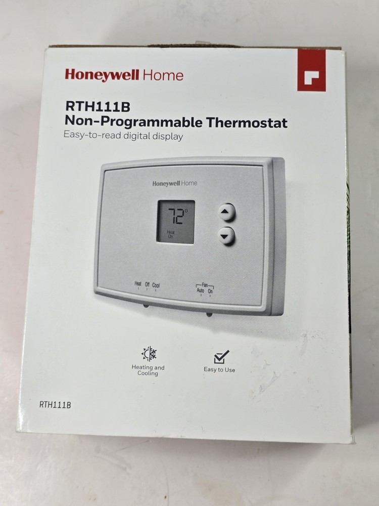 HONEYWELL HOME RTH111B HORIZONTAL NON-PROGRAMMABLE THERMOSTAT