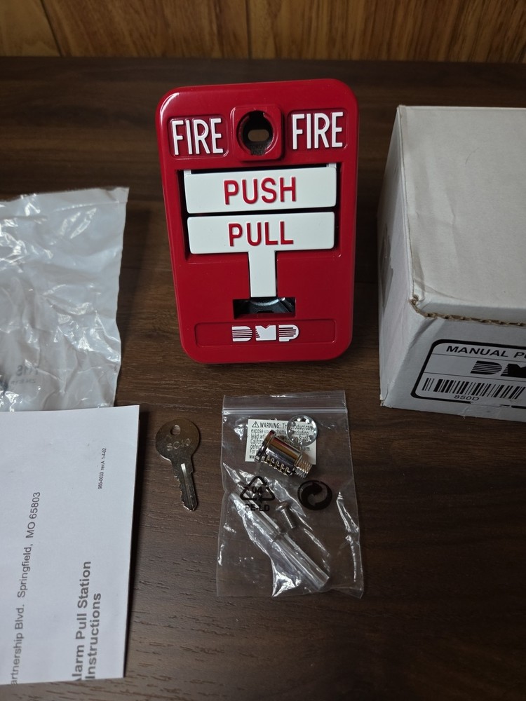 DMP 850D Manual Pull Station Metal Push Pull Red New Open Box