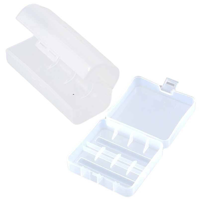 Solid Storage Box for 1pc/2pcs 26650 Batteries Container Case