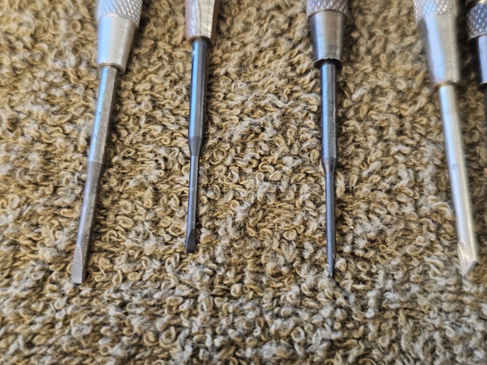20 Moody Precision Screwdriver Mini Driver Bit Flat Head Set Changeable Tips USA
