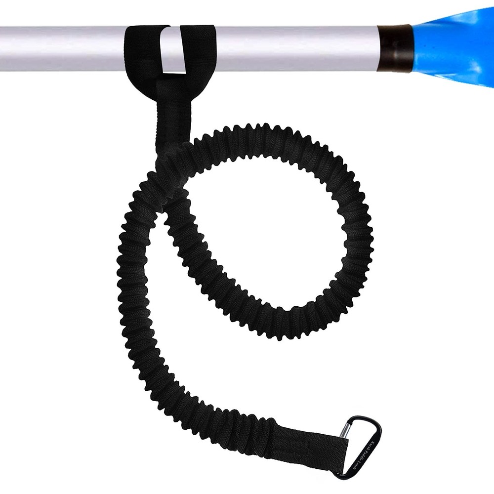 Kayaking Paddle Leash Tether 1 Pack-Stretchable Coiled Lanyard for Kayak, Pad...
