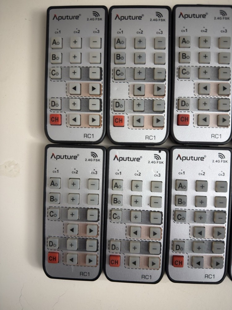 Aputure Model Number # RC1 Silver/Black Remote Controls Read Description