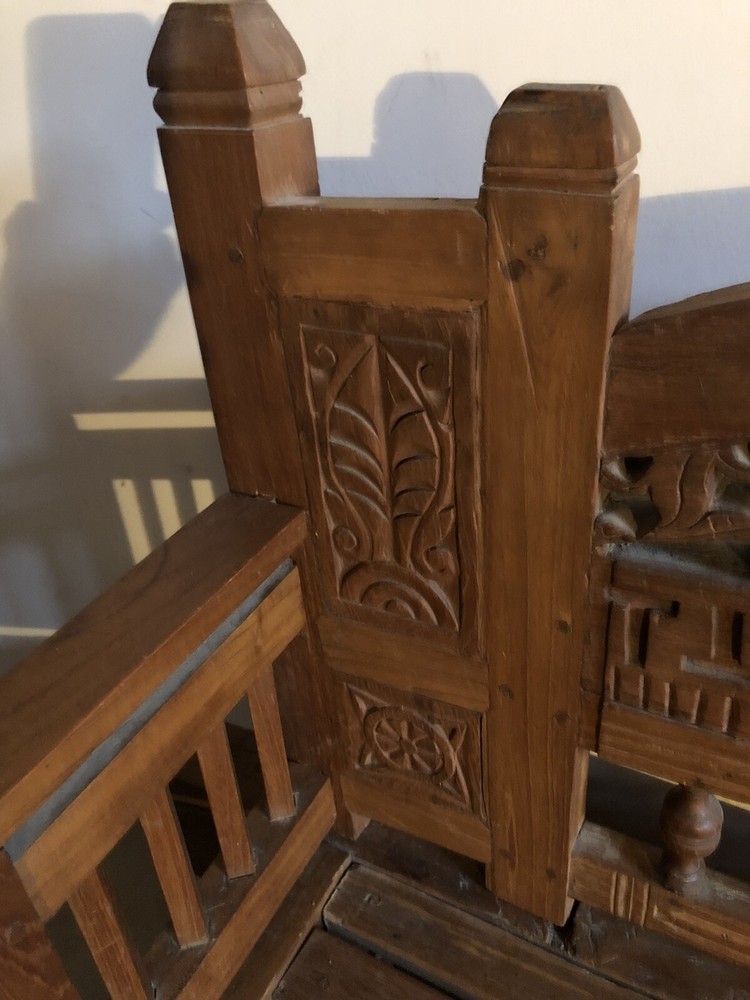 Antique Indonesian teak daybed