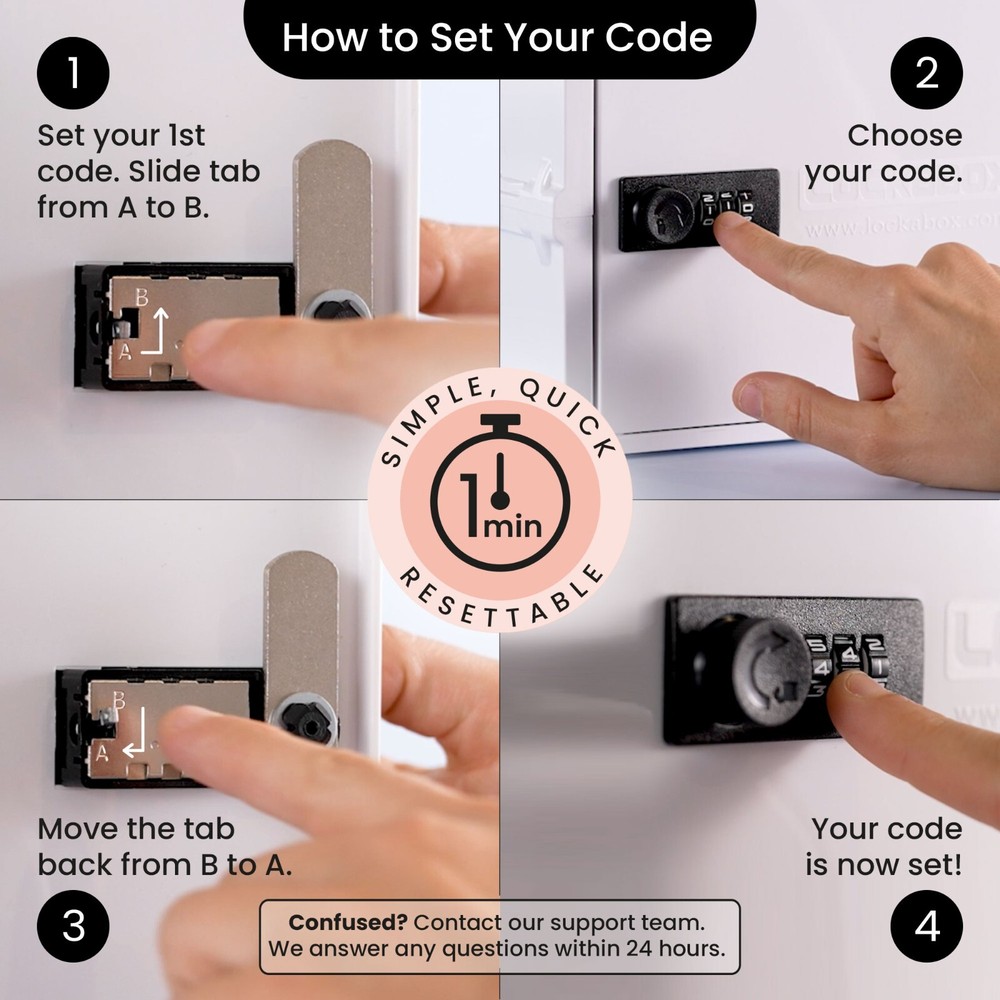 Lockabox One™ | Secure Lock Up Medical First Aid Medicines Lockable Box Code