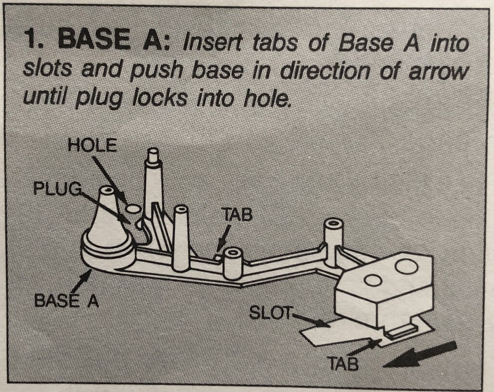 1986 Mousetrap Game Milton Bradley Replacement Part - Base A EUC
