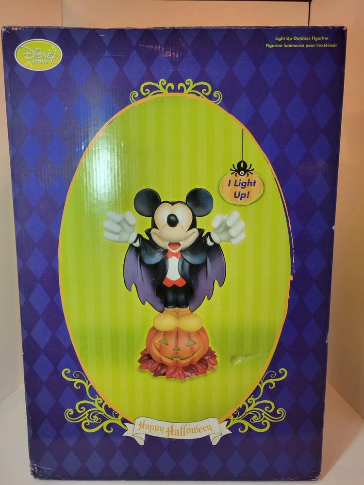 Disney Halloween Vampire Dracula Mickey Mouse Light Up Original Packaging