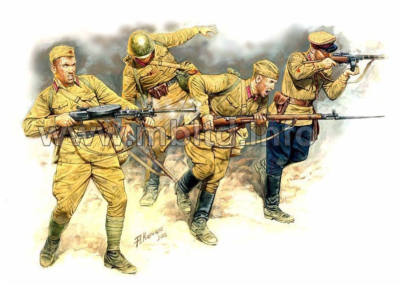 Master Box 3523 Eastern Front. Soviet Infantry in action, 1941-1942 1/35 scale