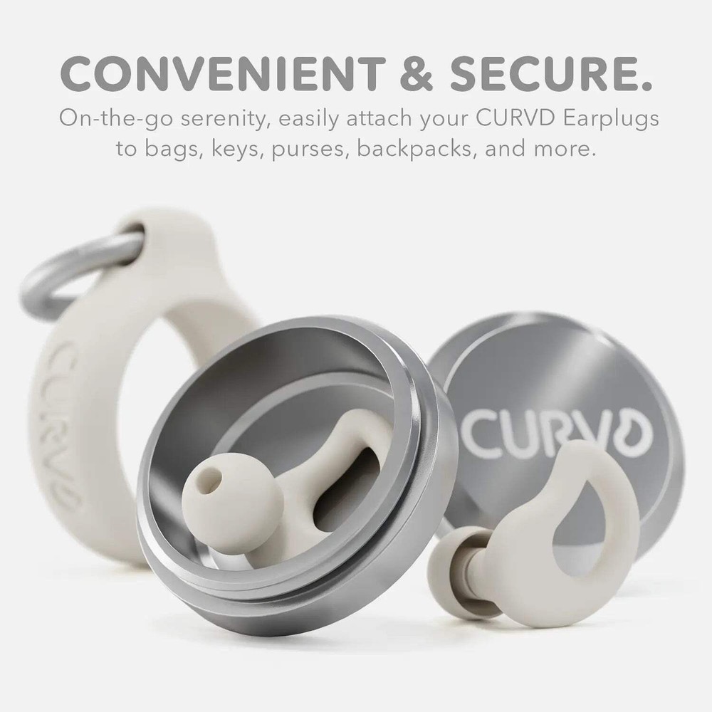 CURVD Everyday™ Earplugs + Case Clip