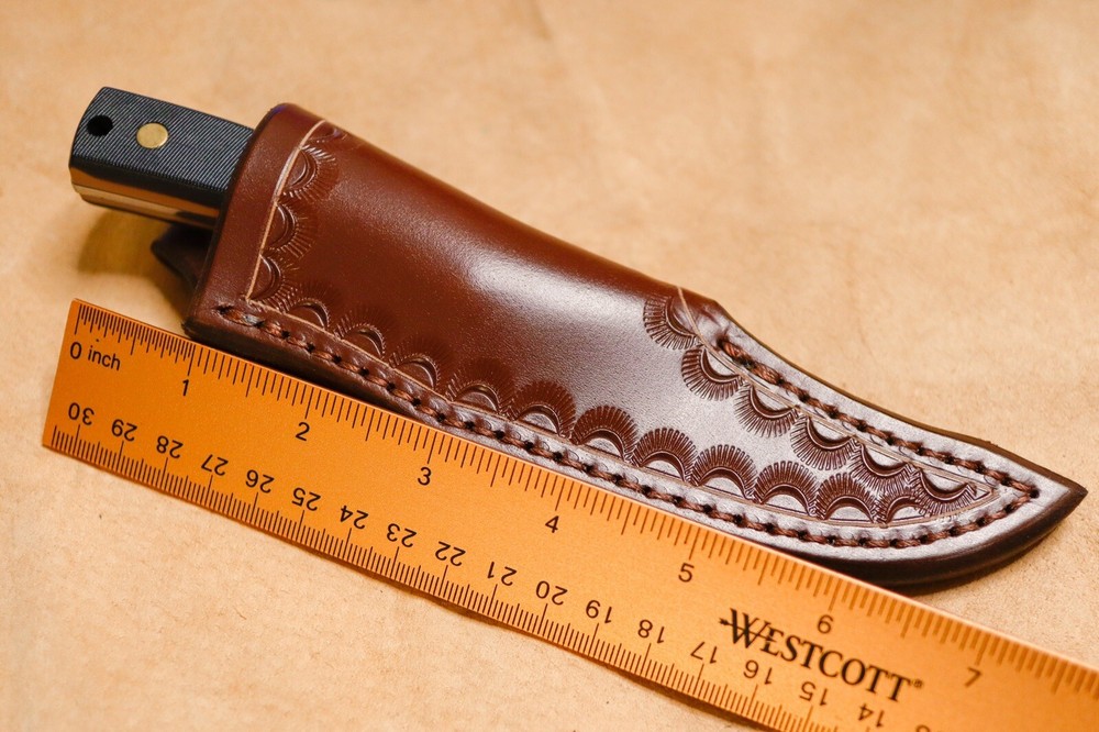 Custom Leather Sheath for Schrade Sharpfinger 152OT (right hand)