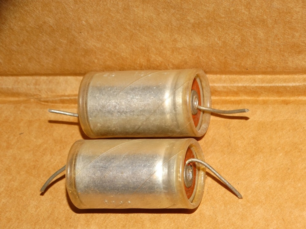 2 - Vintage "TM Capacitor?" Pulls 25mfd 150v (Quantity Available)