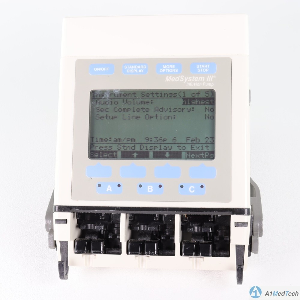 IVAC MedSystem III Pump 2865B with Power Supply