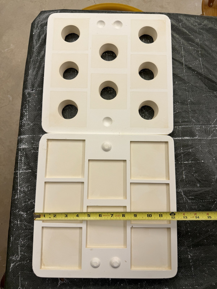 VINTAGE DUNCAN CERAMIC MOLD #DM-60A SQUARE TILE