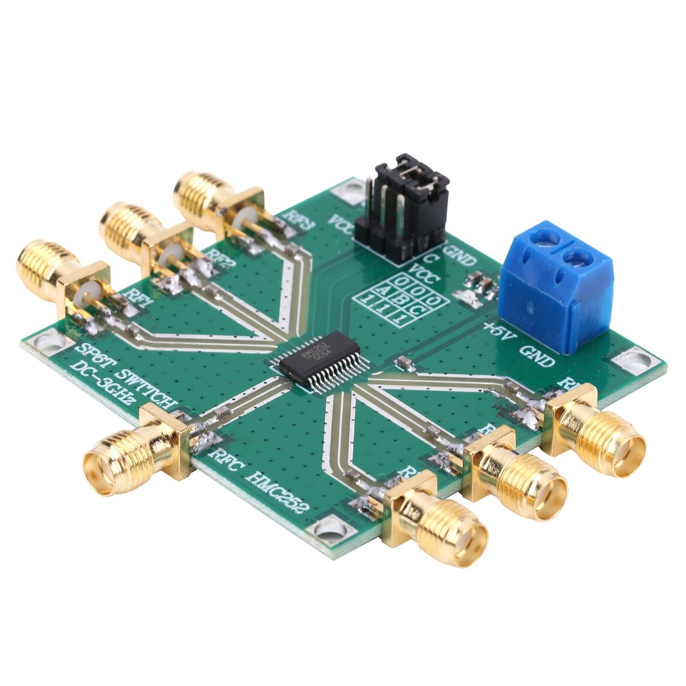 HMC252 VDD+3V to +5V Non-Reflective RF Switch Module Single-Pole 6 Throw Switch