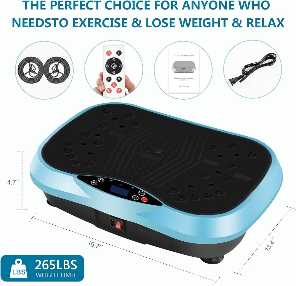 Vibration Plate Exercise Machine - Full Body Workout Vibration Platform with ...