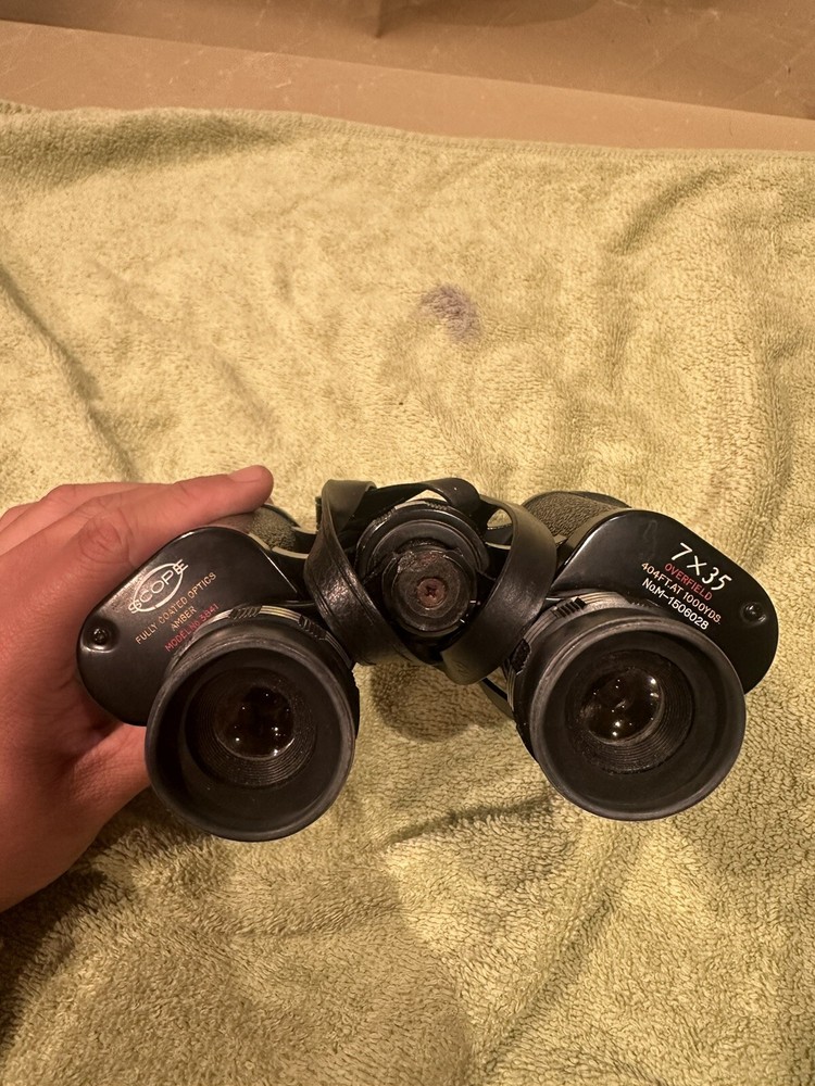 Vintage binocular from Scope tiny chips noticed