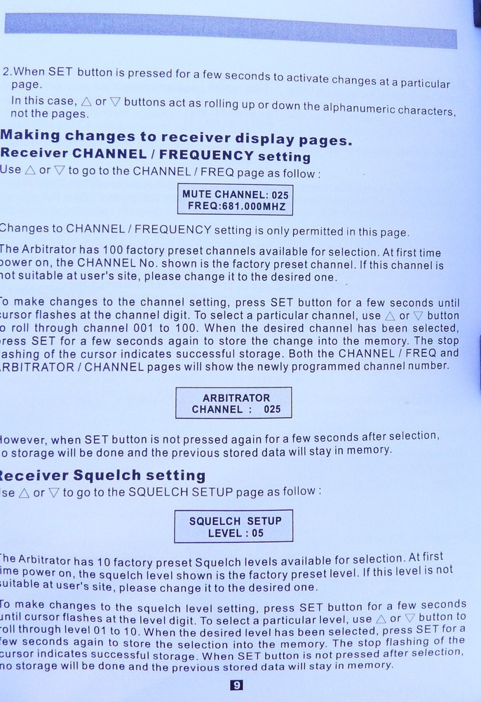 Panasonics Arbitrator Wireless UHF Transmitter + Receiver Microphone System
