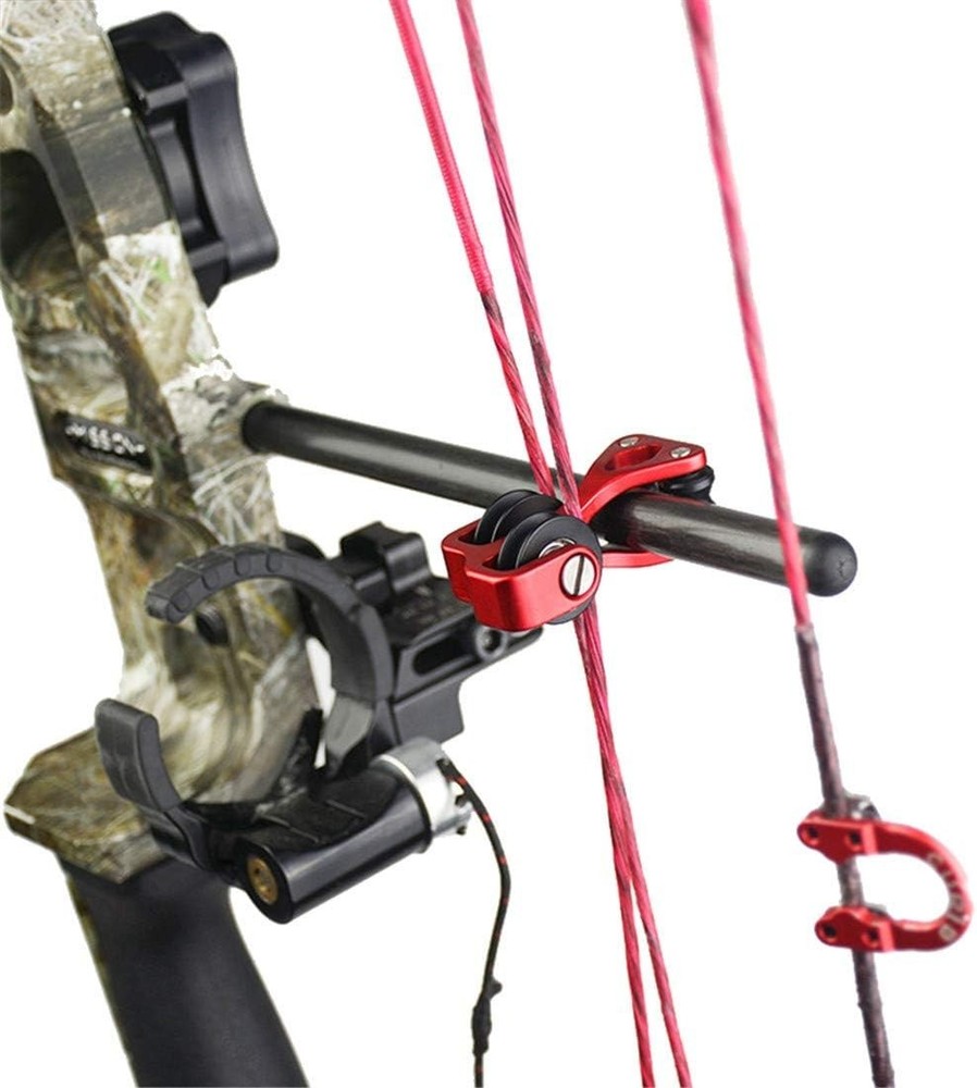 Aluminum Compound Bow Cable Slide Archery Bow String Splitter Roller Glide Re...