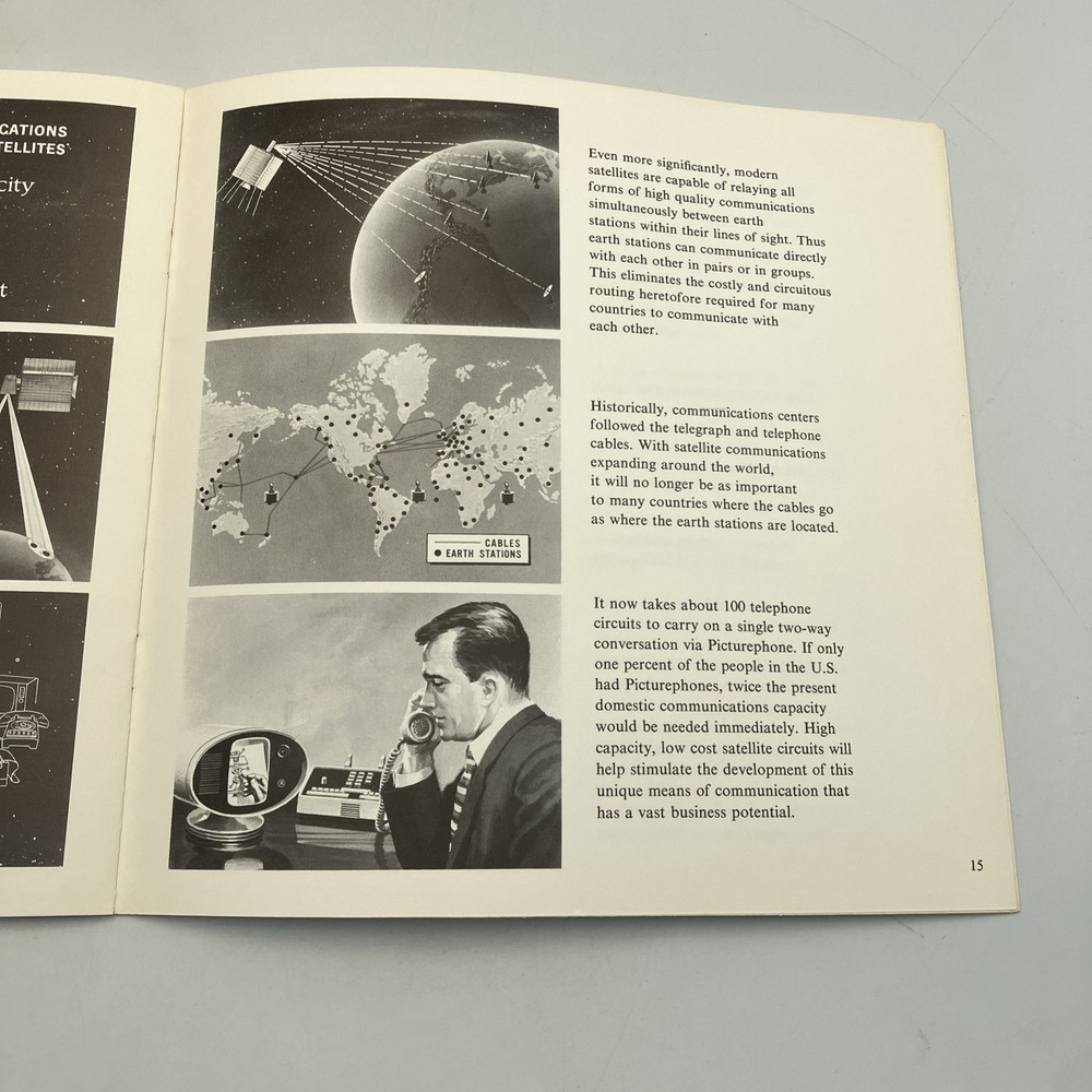 New Communications Era Comsat Satellite Booklet Aeronautics Space