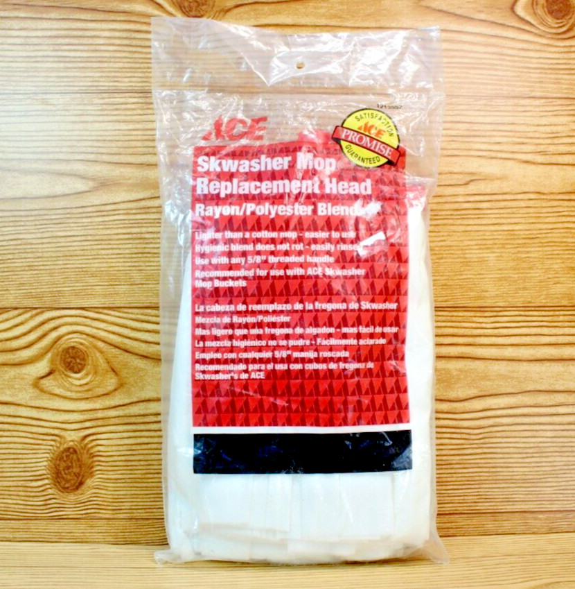 ACE Skywasher Mop Replacement Head - Rayon/Poly Blend Material