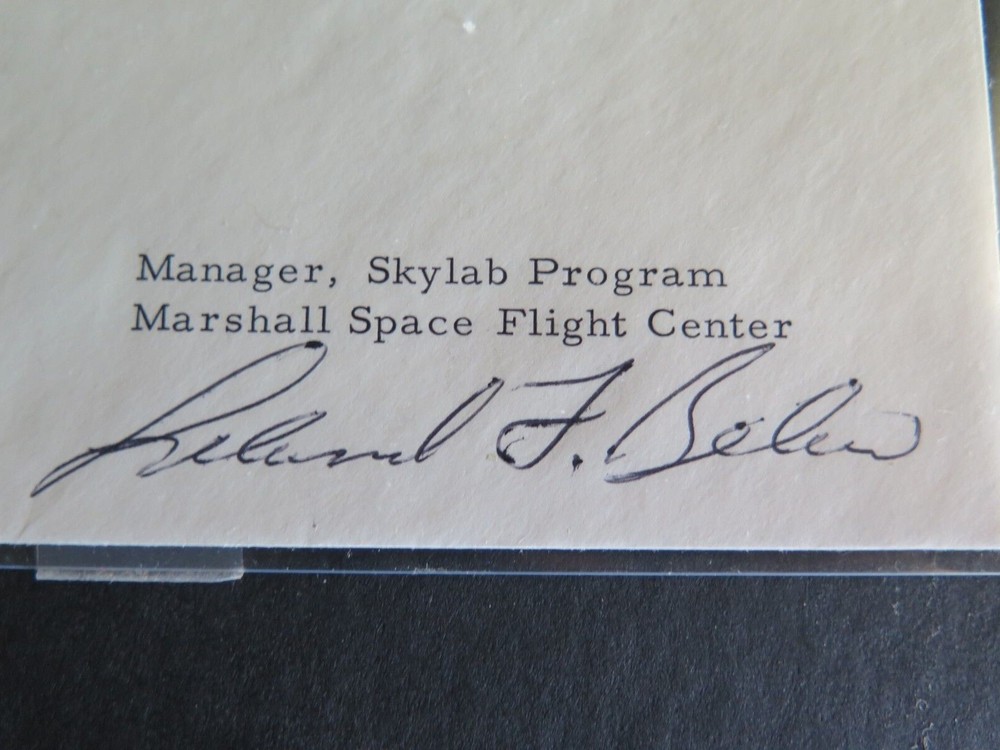 1973 signed manager skylab program marshall space flight center first crew cover
