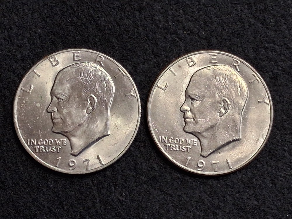 1971 Eisenhower Dollar P and D