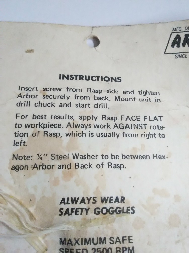 Arco #1255 Disc Rasp