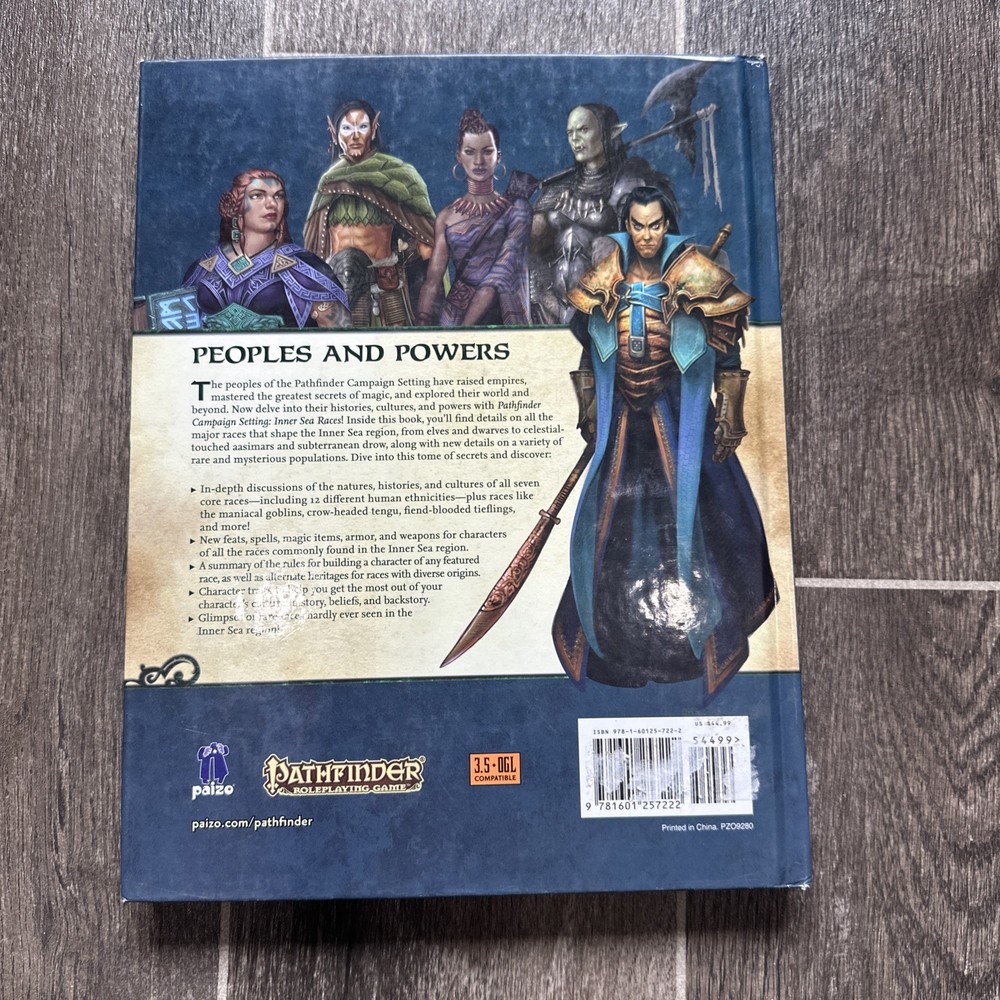 Pathfinder (RPG) Campaign Setting: Inner Sea Races