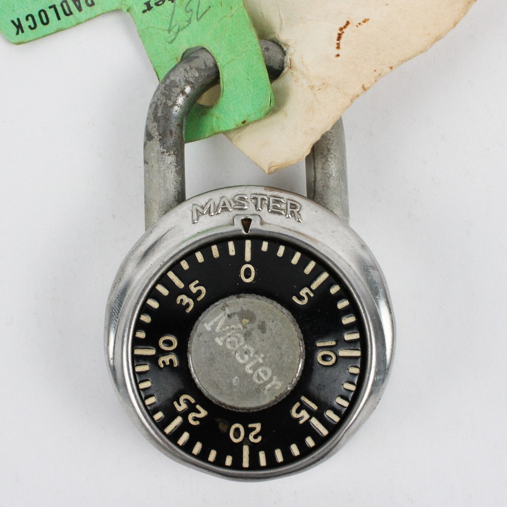Vintage Master Lock Co. Padlock with Combination