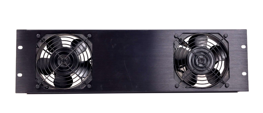 Middle Atlantic QFP-2 Anodized Exhaust or Intake Fan Panel 3U u573