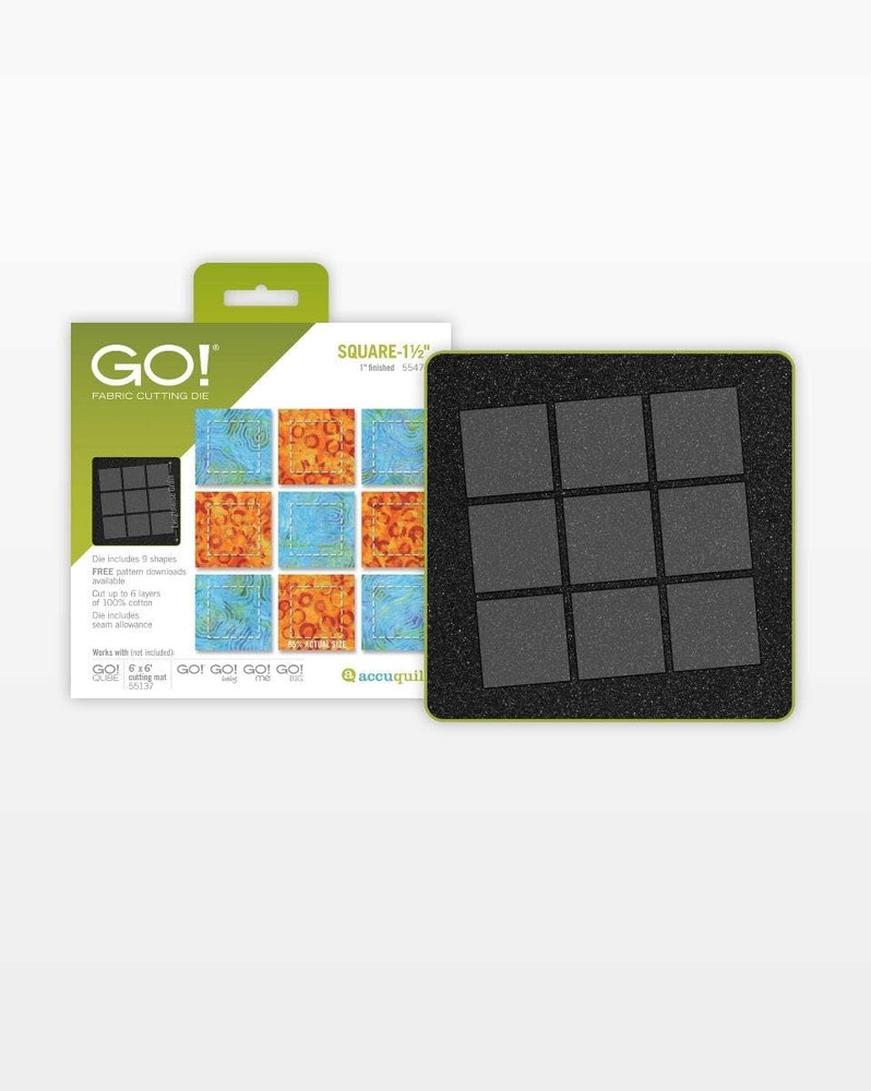 GO! Square-1 1/2" (1" Finished) Die