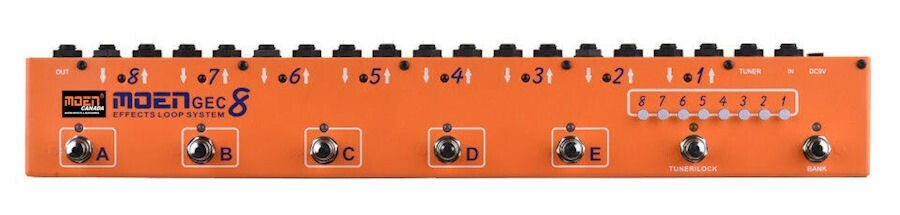 MOEN GEC8 OR Guitar Effect Pedal Commander Effect Loop System 8 Loops 10 Presets