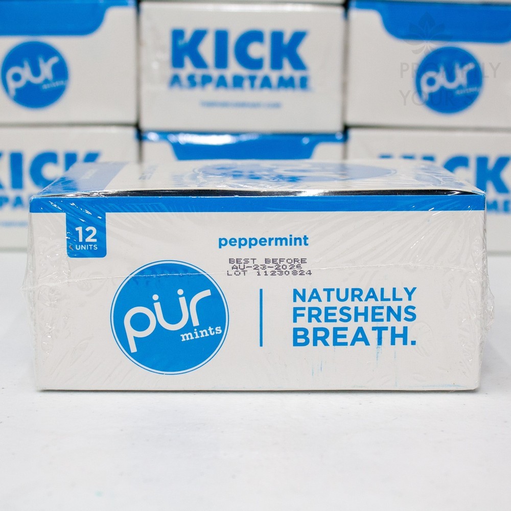 PUR Mints - Peppermint - Sugar-Free, 12-Pack
