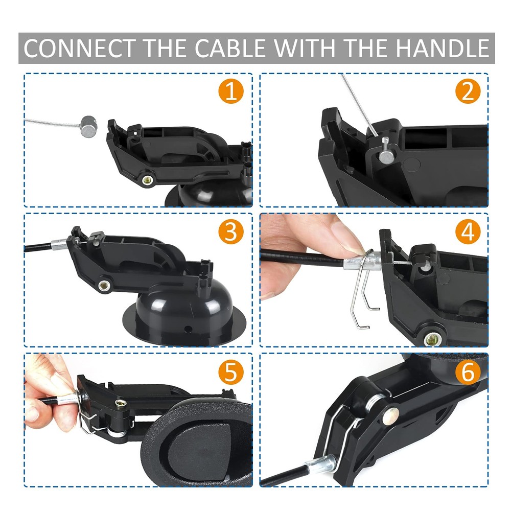 Recliner Replacement Parts with Pull Handle and Release Cable (1-Sets), Repai...
