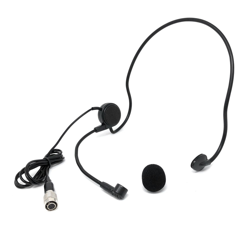 Black Headset Microphone Mic Headworn Microphone for Audio Technica