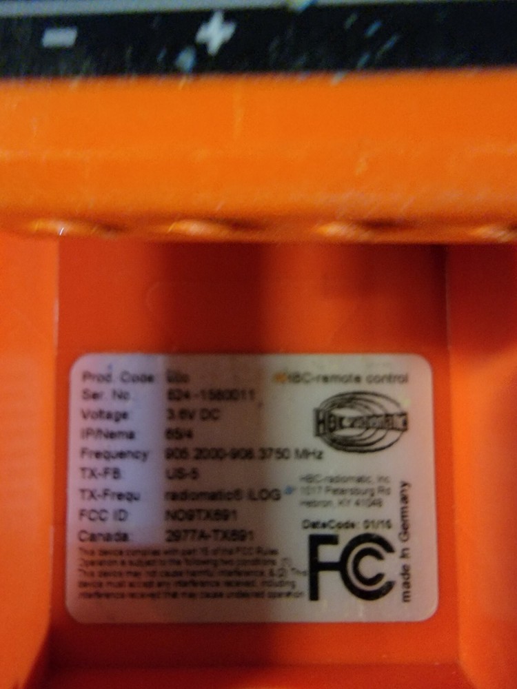 HBC RADIOMATIC control #524