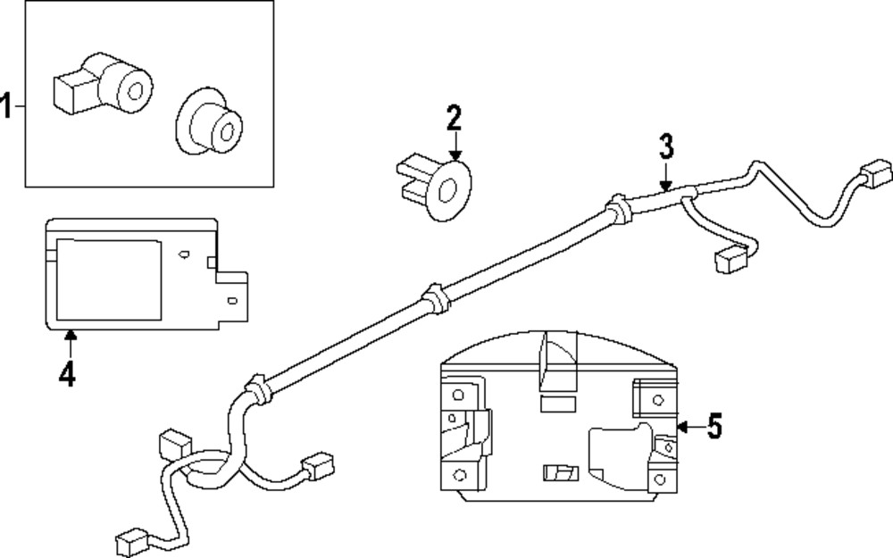Genuine GM Driver Side Object Sensing Alert Module Bracket 84237374