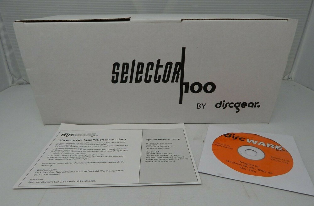Discgear Selector 100 Disc Storage CD/DVD/Blu-Ray Media Case Game w/Discware NEW