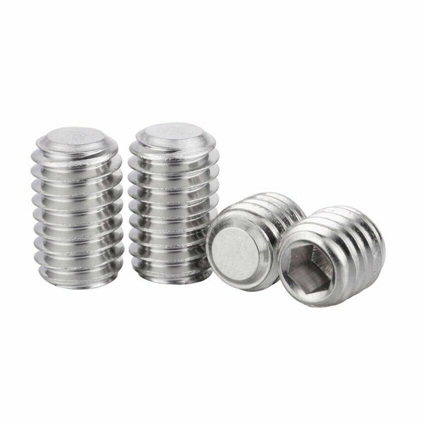 Hex Socket Set Screw Stainless Plain Cup Point Grub Screws - Set Screw M3M4M6M15