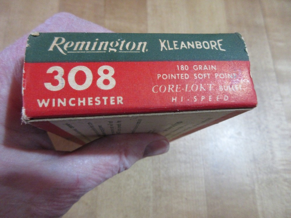 Empty Ammo Box Remington Kleanbore 308 Win with cardboard insert (W21) # 38