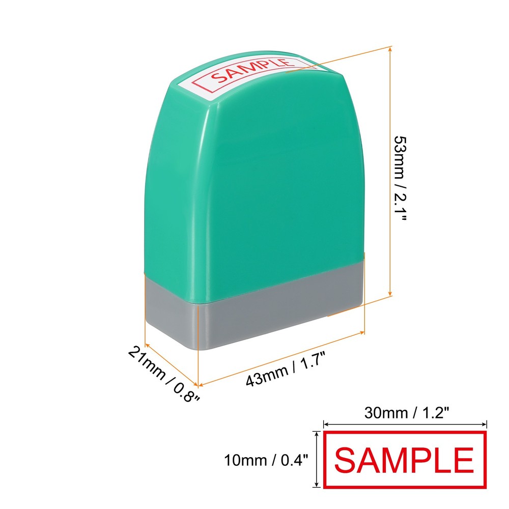 Sample Notice Stamp, Office Stamp Pre Inked Stamp, Green